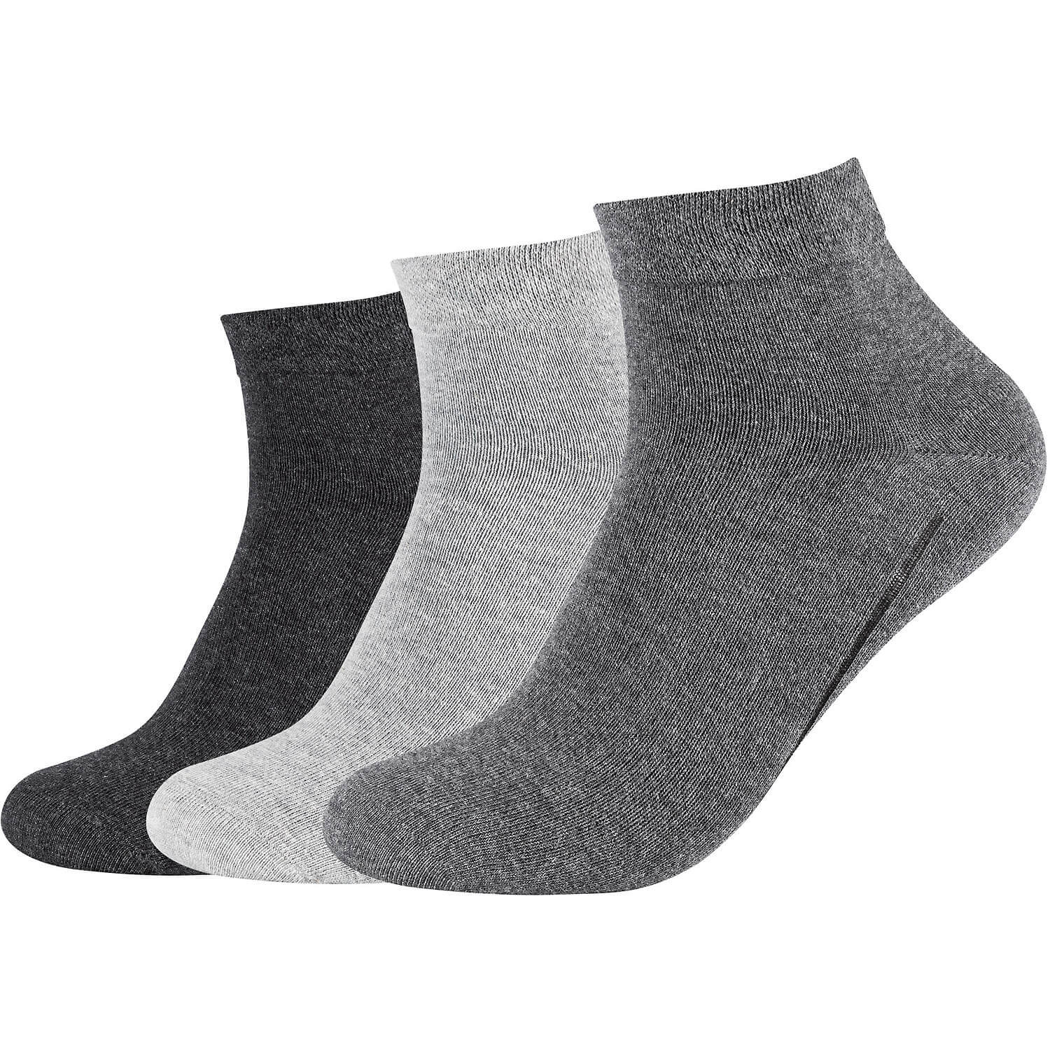 Unisex Camano Socken ca-soft Quarter, Dreierpack